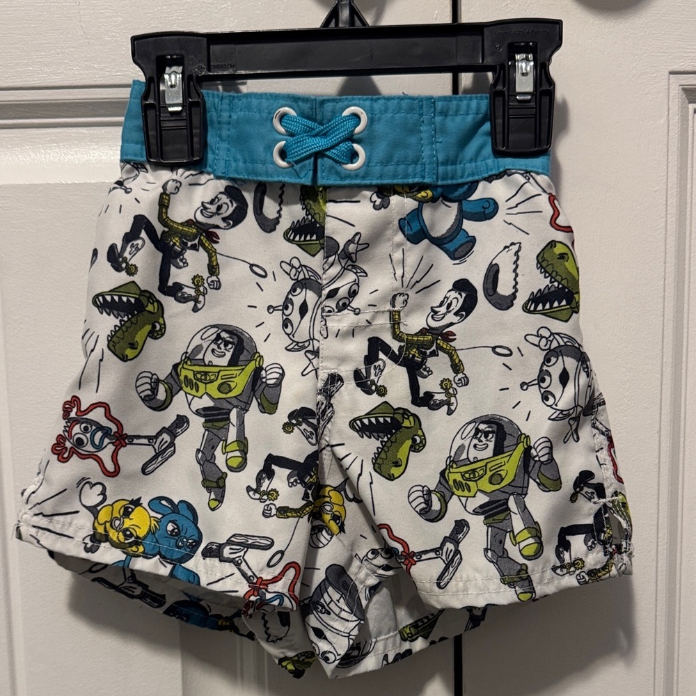 Disney Kids Swim Trunks - Blue and White